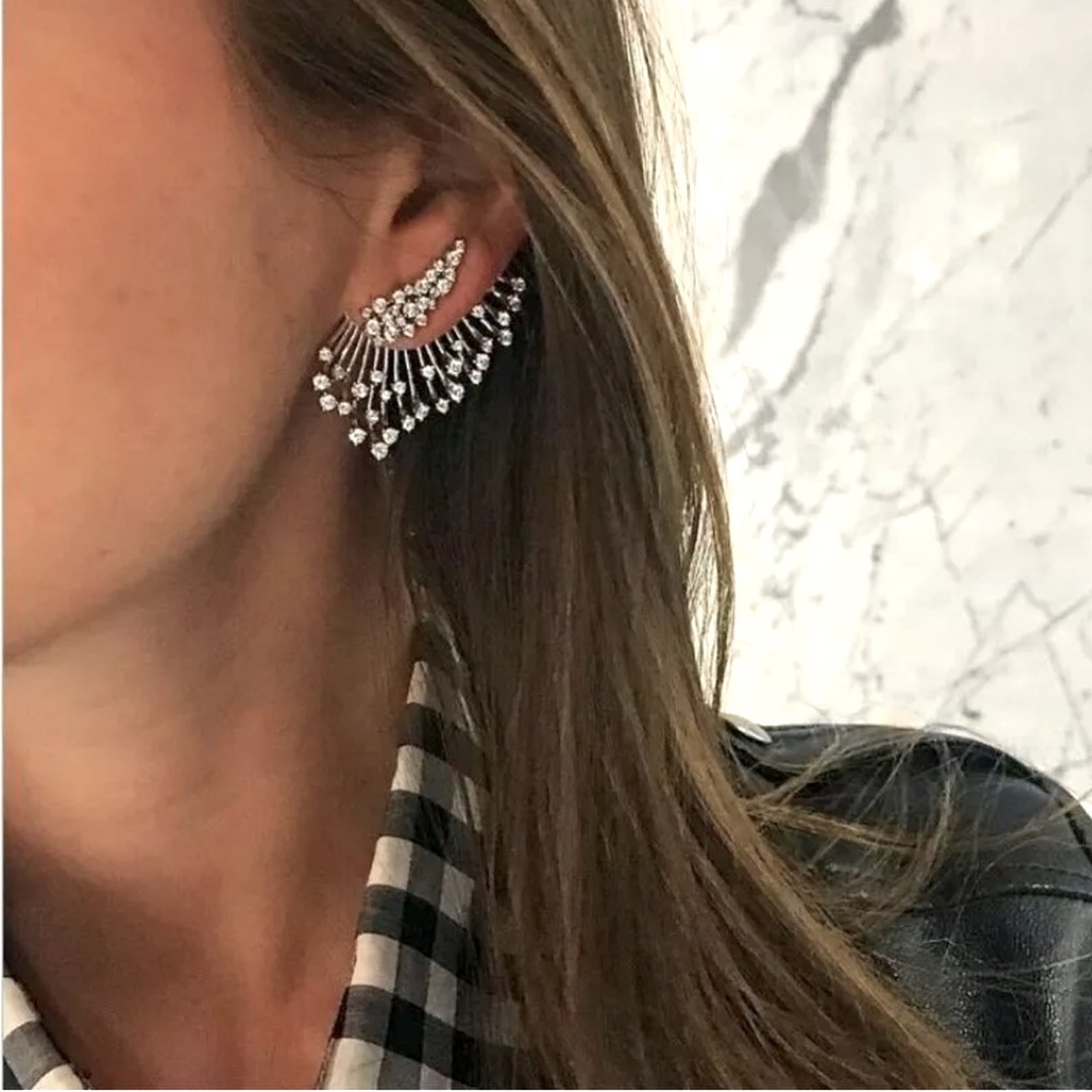 New Boho Cuff Elegant Crystal Rhinestone Ear Stud